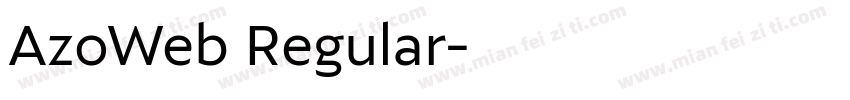 AzoWeb Regular字体转换
